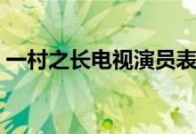 一村之长电视演员表（一村之长电视剧简介）