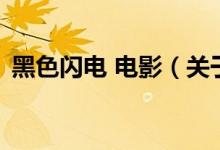 黑色闪电 电影（关于黑色闪电 电影的介绍）