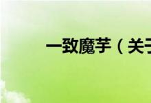 一致魔芋（关于一致魔芋的介绍）