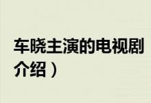 车晓主演的电视剧（关于车晓主演的电视剧的介绍）