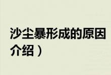 沙尘暴形成的原因（关于沙尘暴形成的原因的介绍）
