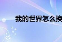 我的世界怎么换皮肤（方法很简单）