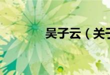 吴子云（关于吴子云的介绍）