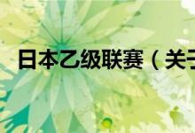日本乙级联赛（关于日本乙级联赛的介绍）