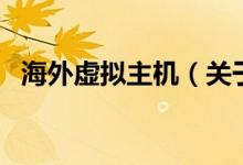 海外虚拟主机（关于海外虚拟主机的介绍）