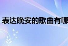 表达晚安的歌曲有哪些（晚安的歌曲有哪些）