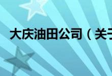大庆油田公司（关于大庆油田公司的介绍）
