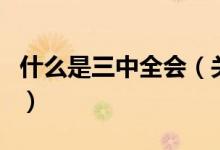 什么是三中全会（关于什么是三中全会的介绍）