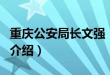 重庆公安局长文强（关于重庆公安局长文强的介绍）