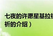 七夜的许愿星基拉祈（关于七夜的许愿星基拉祈的介绍）