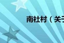 南社村（关于南社村的介绍）