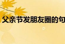 父亲节发朋友圈的句子（适合发的句子盘点）