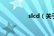 slcd（关于slcd的介绍）