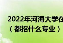2022年河海大学在云南招生计划及招生人数（都招什么专业）