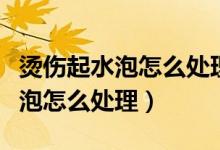 烫伤起水泡怎么处理能涂芦荟胶吗（烫伤起水泡怎么处理）