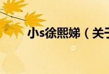 小s徐熙娣（关于小s徐熙娣的介绍）