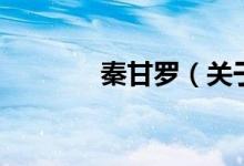 秦甘罗（关于秦甘罗的介绍）