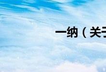 一纳（关于一纳的介绍）
