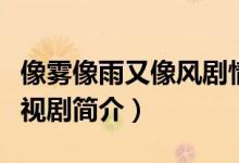 像雾像雨又像风剧情介绍（像雾像雨又像风电视剧简介）