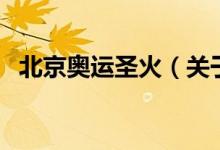 北京奥运圣火（关于北京奥运圣火的介绍）