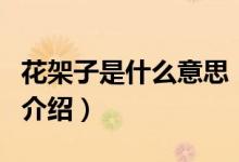 花架子是什么意思（关于花架子是什么意思的介绍）