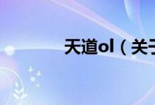 天道ol（关于天道ol的介绍）