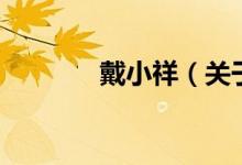 戴小祥（关于戴小祥的介绍）