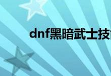 dnf黑暗武士技能组合（了解一下）