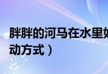 胖胖的河马在水里如何移动（河马在水里的移动方式）