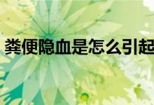 粪便隐血是怎么引起的（粪便隐血怎么回事）