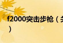 f2000突击步枪（关于f2000突击步枪的介绍）