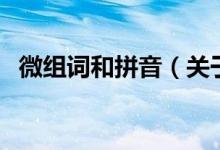 微组词和拼音（关于微组词和拼音的介绍）