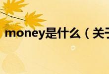 money是什么（关于money是什么的介绍）