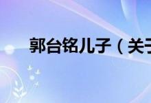 郭台铭儿子（关于郭台铭儿子的介绍）