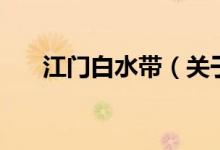 江门白水带（关于江门白水带的介绍）