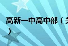 高新一中高中部（关于高新一中高中部的介绍）