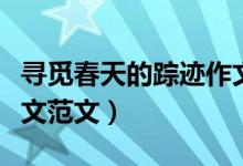 寻觅春天的踪迹作文（有关寻觅春天的踪迹作文范文）