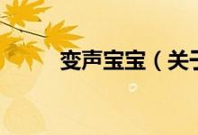 变声宝宝（关于变声宝宝的介绍）