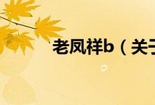老凤祥b（关于老凤祥b的介绍）