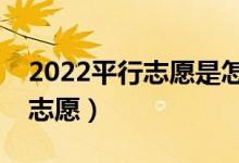 2022平行志愿是怎么录取的（如何填报平行志愿）