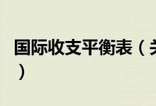 国际收支平衡表（关于国际收支平衡表的介绍）