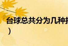 台球总共分为几种打法（台球总共的打法介绍）