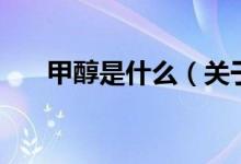 甲醇是什么（关于甲醇是什么的介绍）