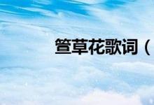 箮草花歌词（萱草花完整歌词）