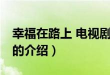 幸福在路上 电视剧（关于幸福在路上 电视剧的介绍）