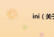 ini（关于ini的介绍）