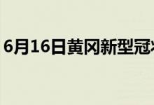 6月16日黄冈新型冠状病毒肺炎疫情最新消息