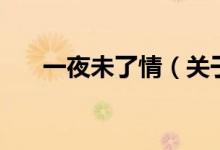 一夜未了情（关于一夜未了情的介绍）