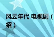 风云年代 电视剧（关于风云年代 电视剧的介绍）