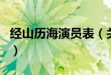 经山历海演员表（关于经山历海演员表的介绍）